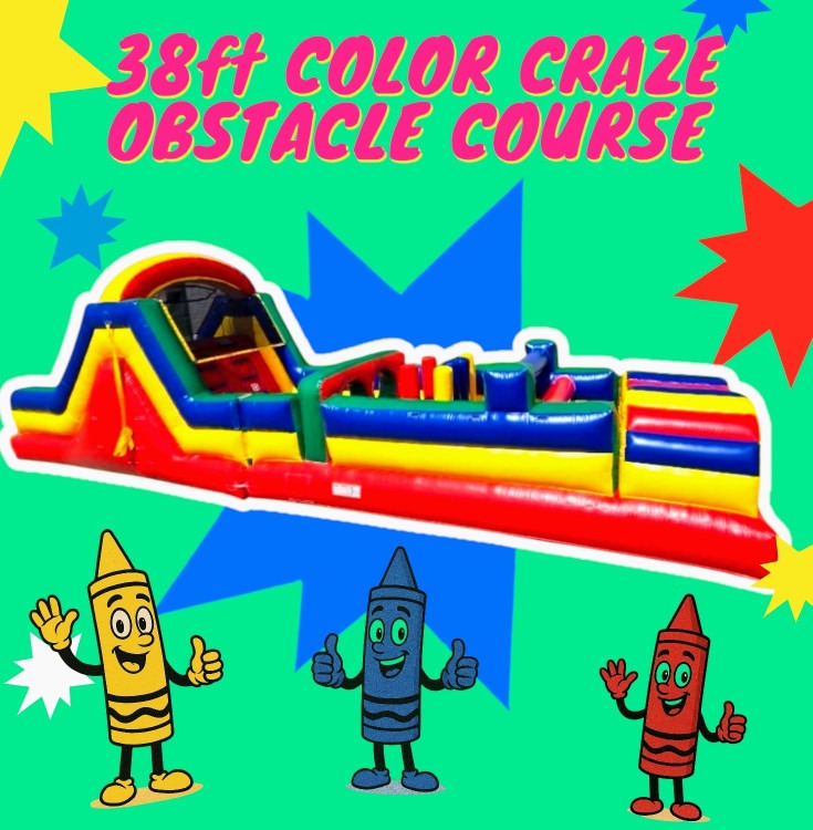 38ft Color Craze Obstacle Course